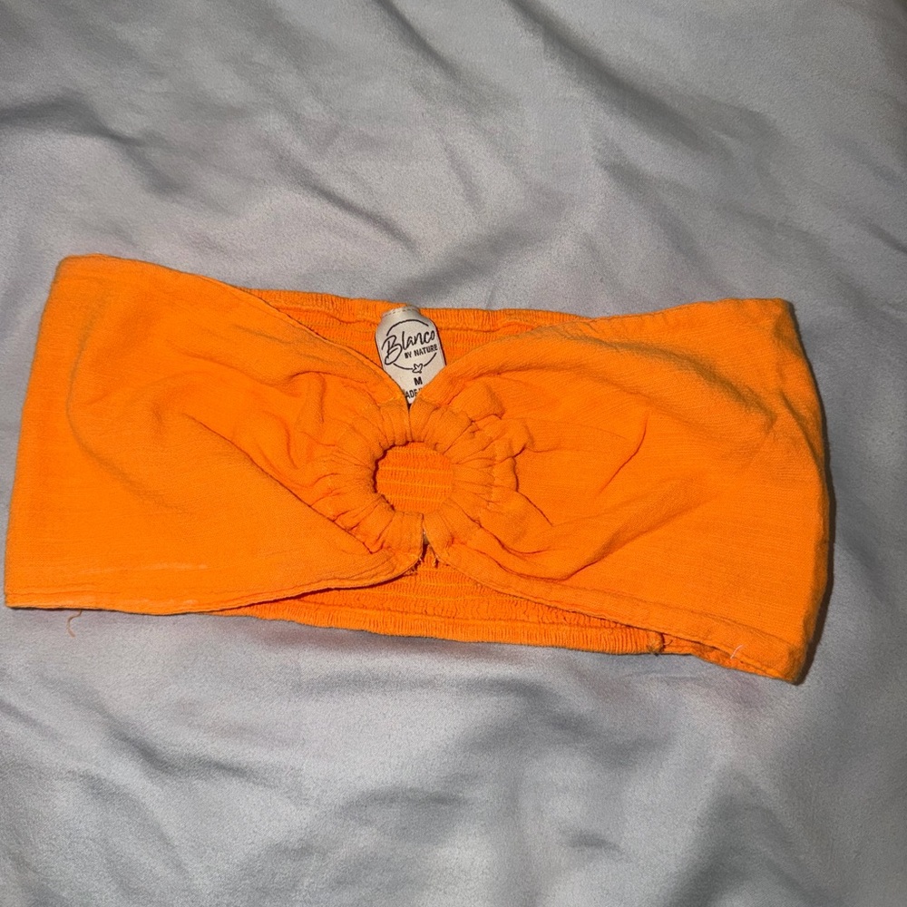 Blanc Women's Orange Tube Top